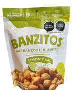 Banzitos® Crujientes Limón y Sal 110g - Crujientes Botanas de Garbanzitos 🌱