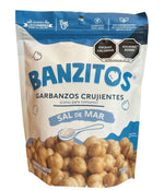 Banzitos® Crujientes Sal de Mar 110g - Crujientes Botanas de Garbanzitos 🌱