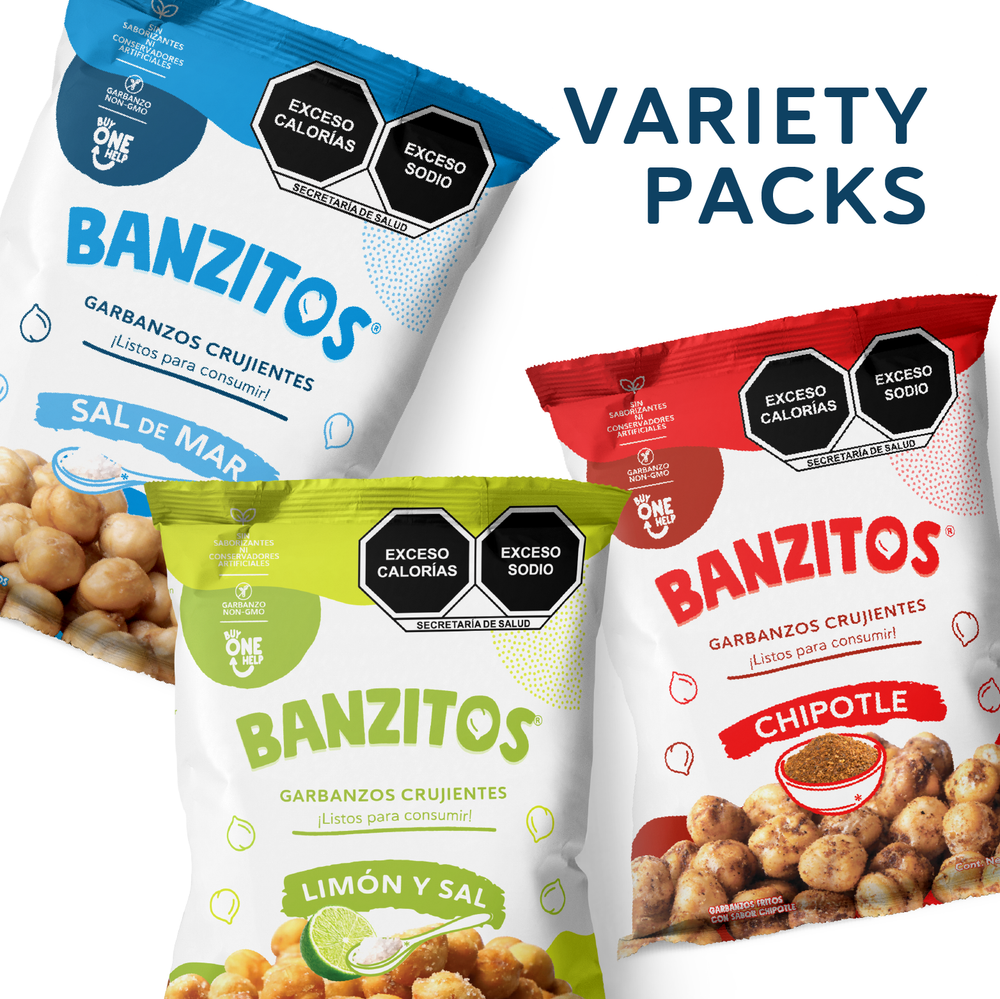 24 Pack Banzitos® Crujientes 35g Surtido (Muy Pronto) - Banzitos