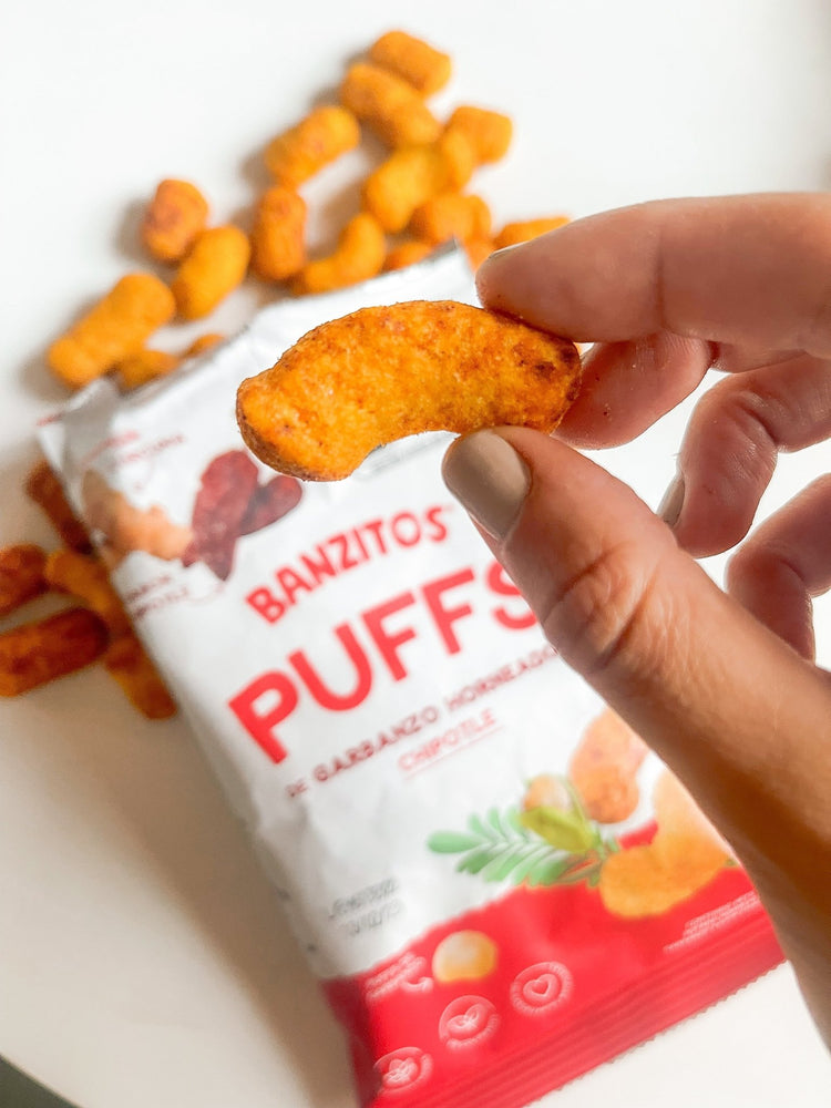 Banzitos® Puffs de Garbanzo Horneado Sabor Chipotle 35g - Banzitos - Banzitos - Botanas - 7401176100625 -