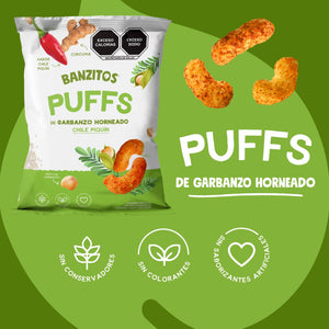 Banzitos® Puffs de Garbanzo Horneado | Sabor Surtido | Pack de 24 x 35g - Banzitos - Banzitos - Botanas - 7401176100991 - 7401176100991